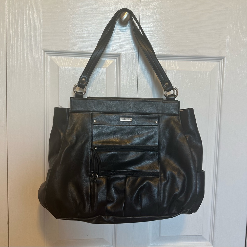 Miche Morgan Prima Full Set Base & Shell Black Purse Handbag and Straps NWOT